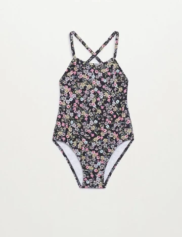 Costum de baie Mango Kids, floral print