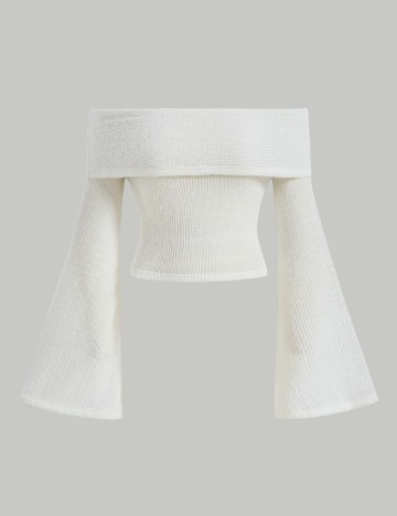 
						Top SHEIN, ecru