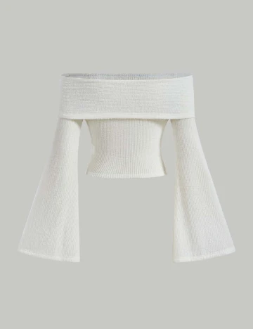 Top SHEIN, ecru