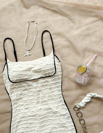 Rochie medie SHEIN, crem Crem