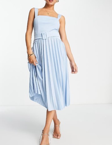 Rochie medie ASOS, albastru