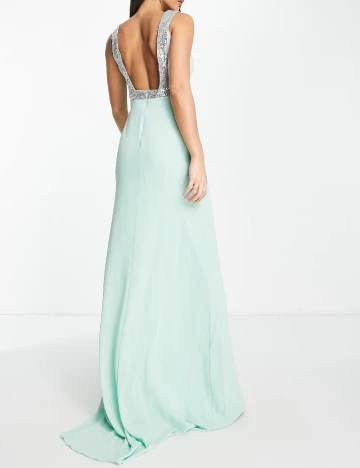 Rochie lunga TFNC London, verde Verde