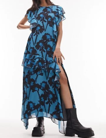 Rochie lunga Top Shop, albastru Albastru