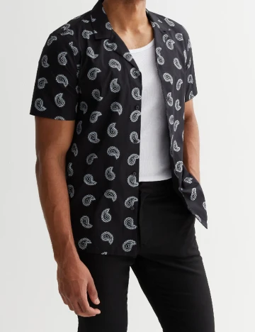 Camasa New look, negru Negru