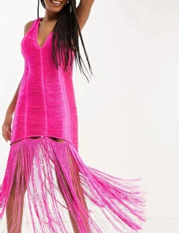Rochie medie ASOS, roz Roz