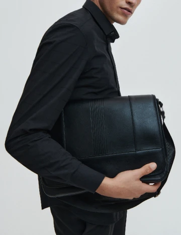 Geanta Reserved, negru Negru
