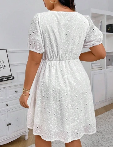 Rochie scurta SHEIN CURVE, alb Alb
