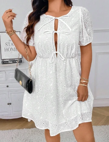 Rochie scurta SHEIN CURVE, alb Alb