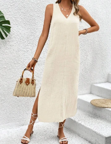 Rochie medie SHEIN, crem Crem