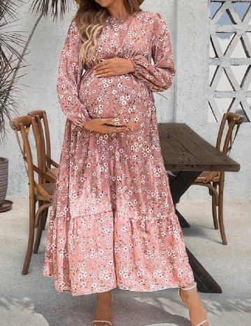 
						Rochie lunga SHEIN Maternity, roz