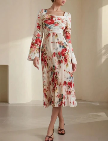 Rochie medie SHEIN, floral print Floral print