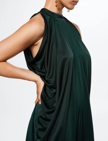 Rochie lunga Mango, verde inchis