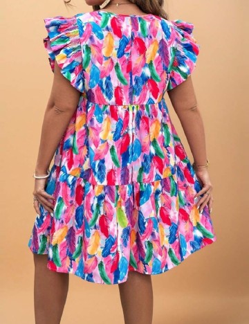 Rochie scurta SHEIN CURVE, mix culori