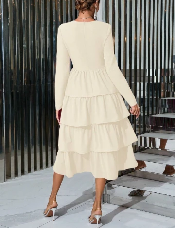 Rochie medie SHEIN, crem Crem