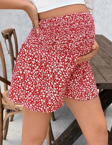 Pantaloni scurti SHEIN Maternity, rosu