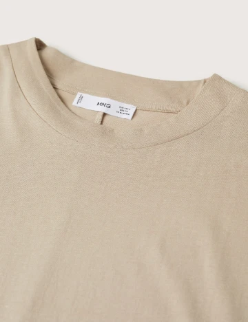 Tricou Mango, bej
