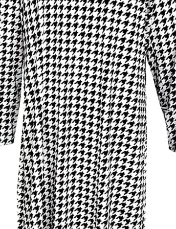 Cardigan SHEIN CURVE, alb/negru
