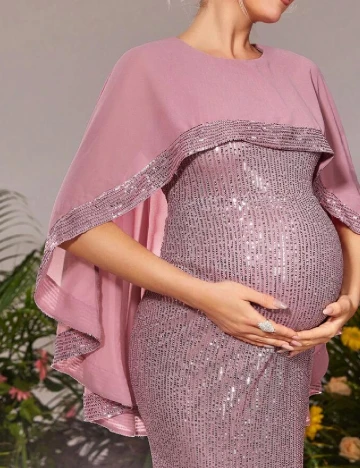 Rochie lunga Dress Alisa Maternity, roz