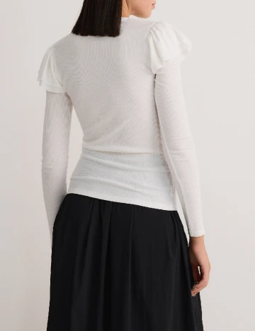 Bluza Reserved, alb Alb