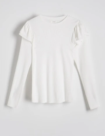 Bluza Reserved, alb Alb