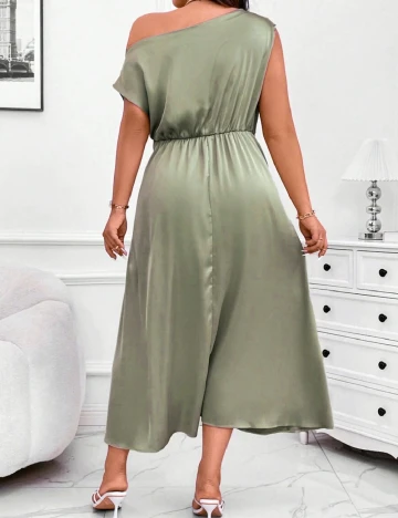 Rochie medie SHEIN CURVE, verde Verde