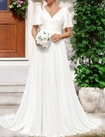 Rochie lunga SHEIN, alb Alb