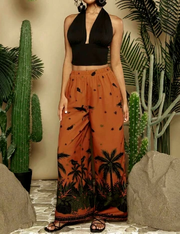 Pantaloni SHEIN, portocaliu