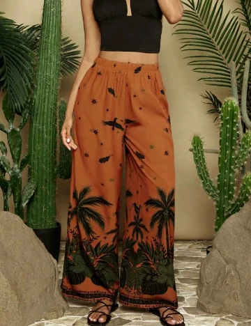 Pantaloni SHEIN, portocaliu