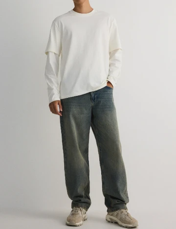 Bluza Reserved, ecru Alb