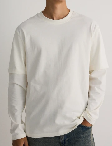 Bluza Reserved, ecru Alb