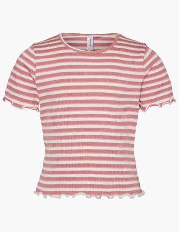 Tricou Vero Moda Kids, roz