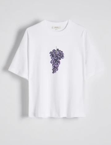 Tricou Reserved, alb