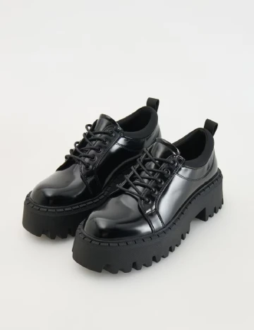Pantofi Reserved, negru Negru