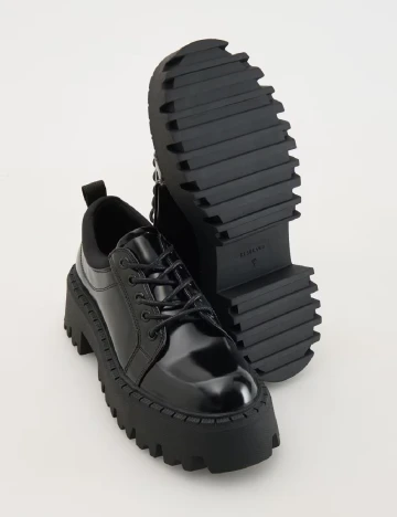 Pantofi Reserved, negru Negru