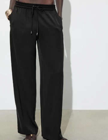 Pantaloni de pijama Zara, negru