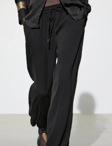 Pantaloni de pijama Zara, negru