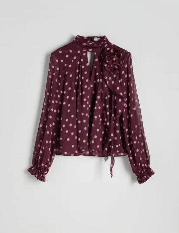 Bluza Reserved, visiniu
