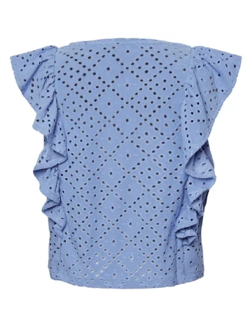 Bluza Pieces Kids, albastru