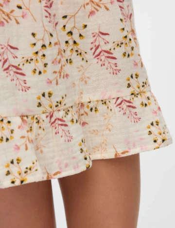 Fusta Vero Moda Kids, crem