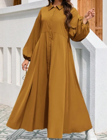 Rochie lunga SHEIN, maro Maro