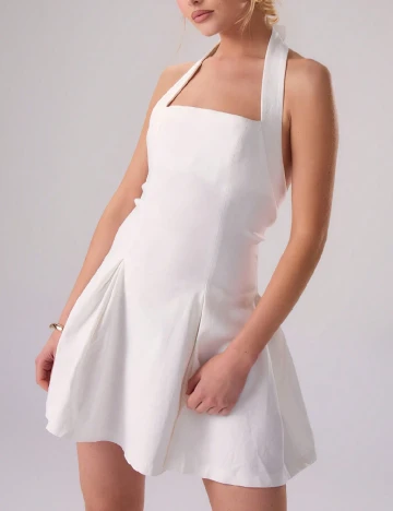 Rochie scurta Musera, alb Alb