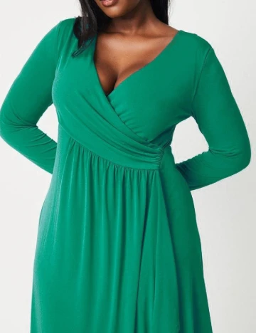 Rochie medie Coast Plus Size, verde