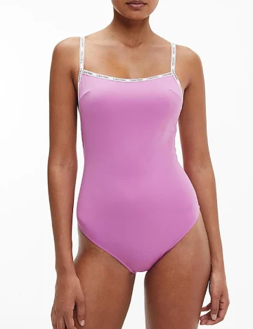 Costum de baie Calvin Klein, lila Mov