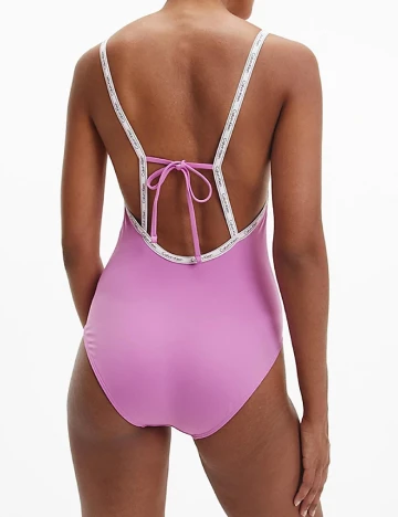 Costum de baie Calvin Klein, lila Mov