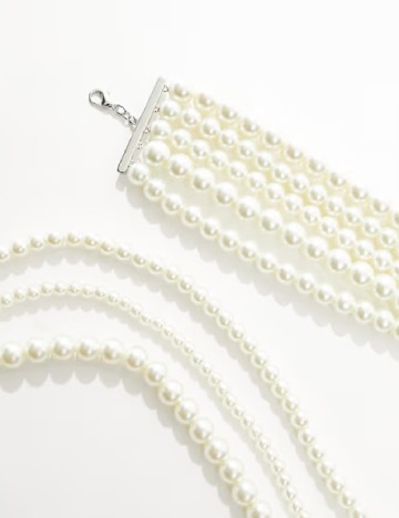 Colier ASOS, ecru