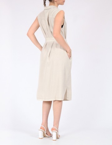 Rochie medie Vero Moda, crem