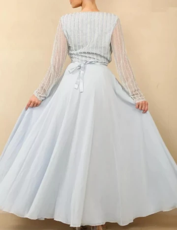 Rochie lunga ASOS, albastru
