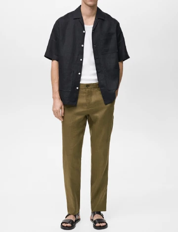 Pantaloni Mango, verde Verde