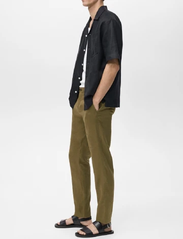 Pantaloni Mango, verde Verde
