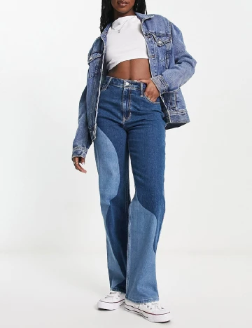 Blugi Hollister, albastru Albastru